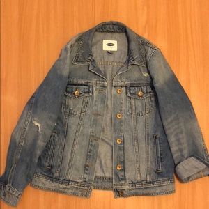 Old Navy distressed jean jacket